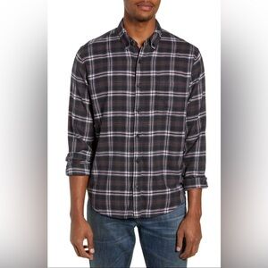 NWT RAILS Lennox Grey/White/Red Plaid Shirt -  Size XL ($138)